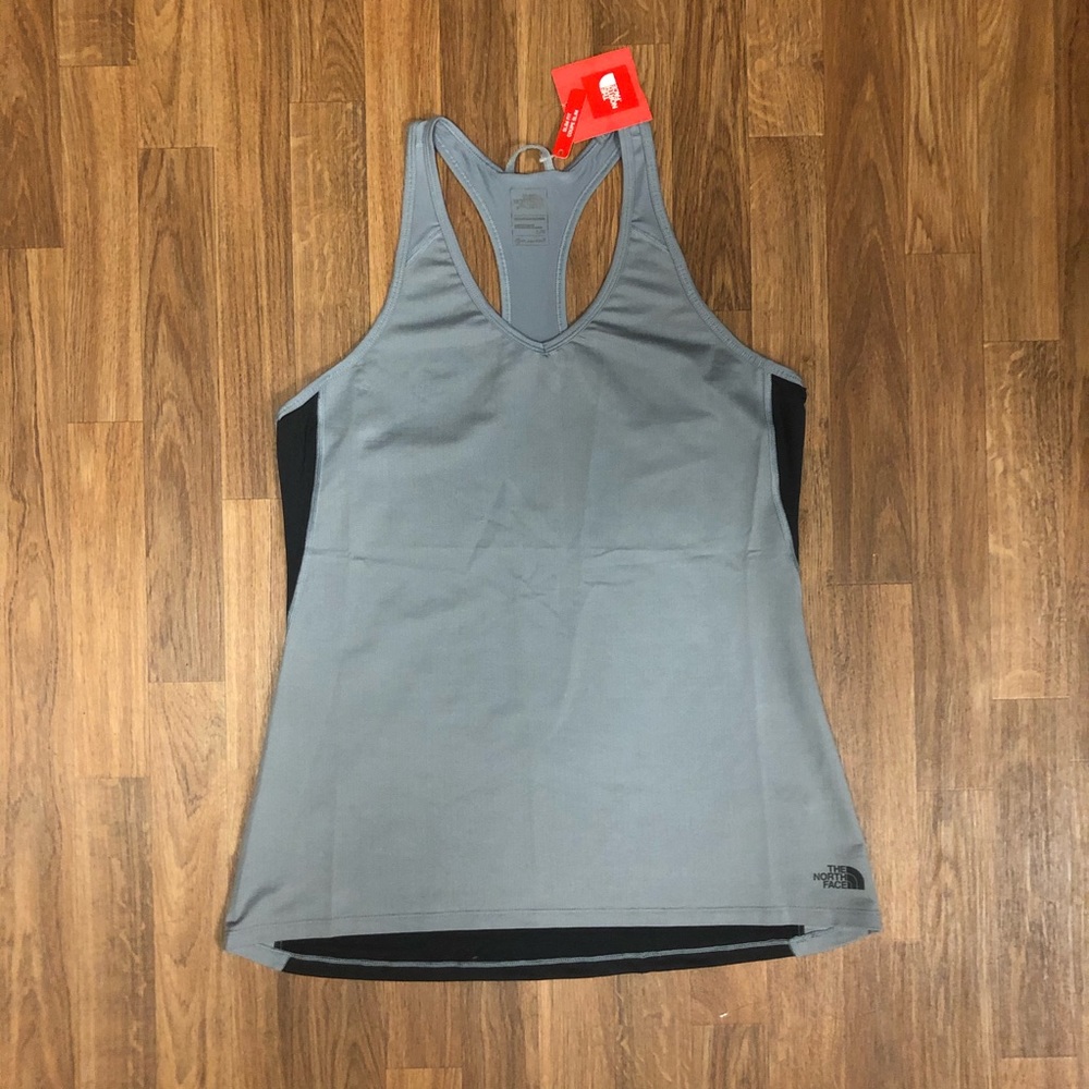 NWT The North Face Flash Dry Gray Tank Top Women’s Large Outdoor Activewear